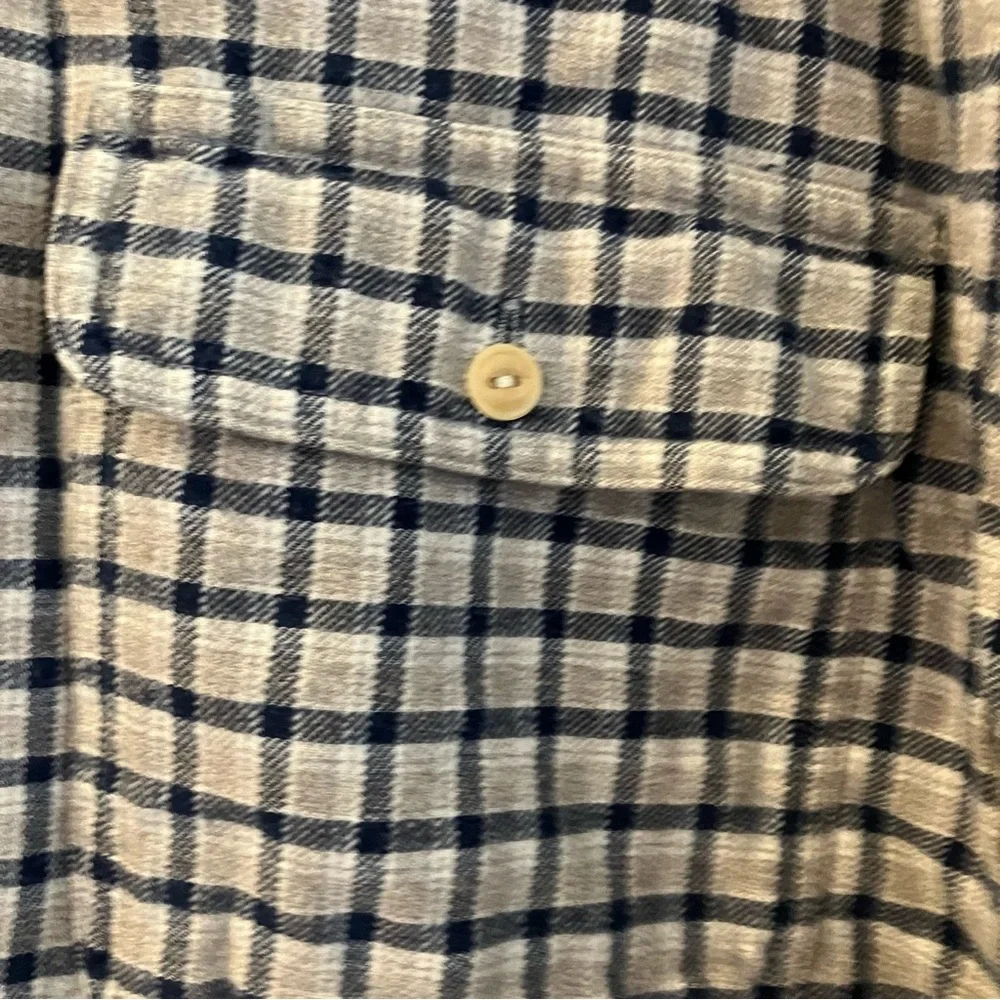 Vintage Abercrombie & Fitch Button Up Flannel Shirt Mens XL Plaid 90s Baggy Long - Picture 4 of 10